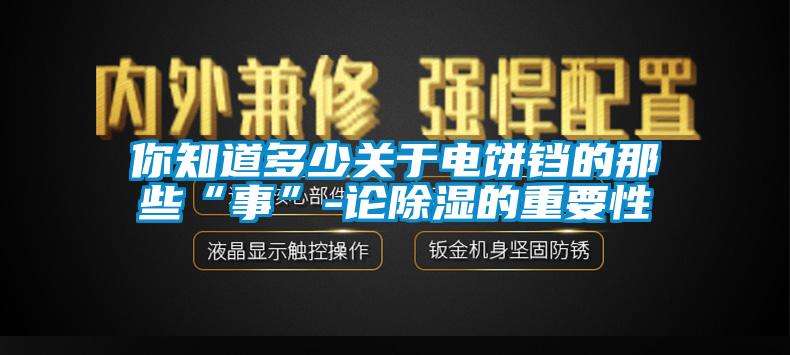 你知道多少關(guān)于電餅鐺的那些“事”-論除濕的重要性