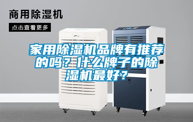 家用除濕機品牌有推薦的嗎？什么牌子的除濕機最好？